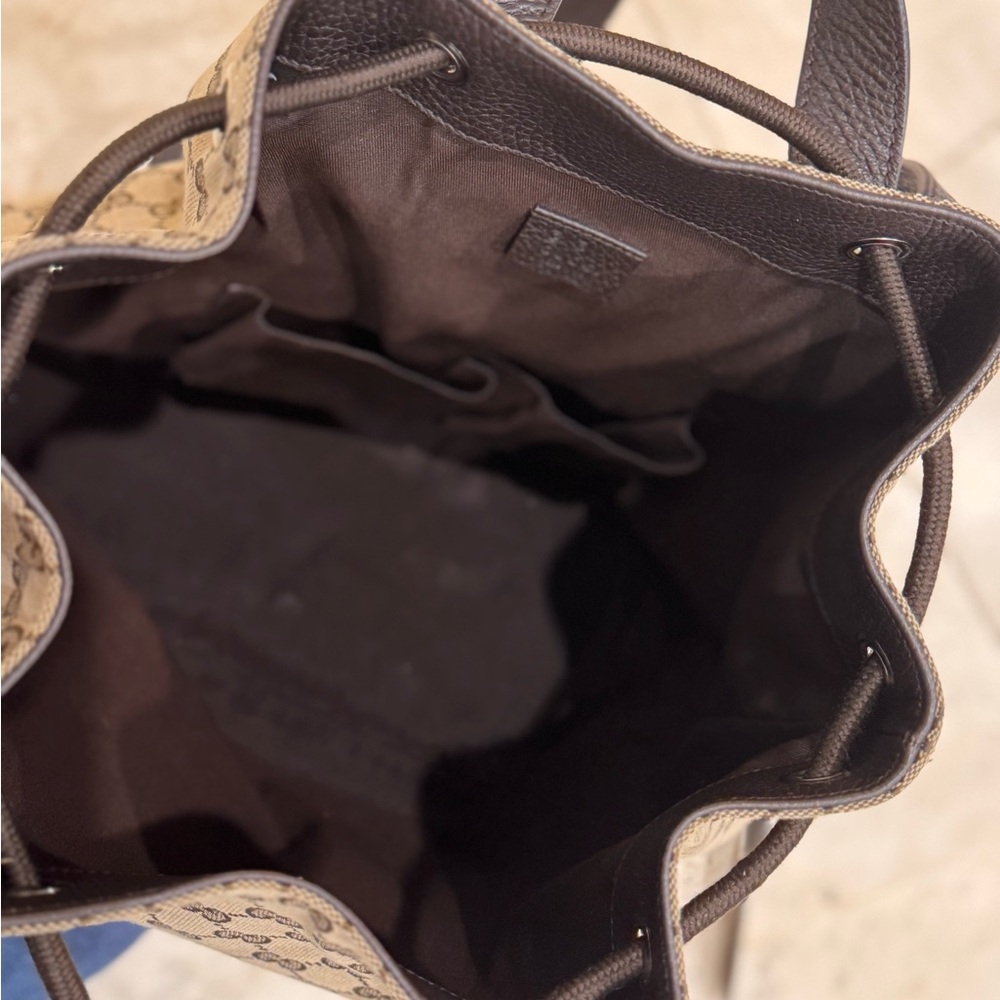 Gucci Beige Drawstring Backpack - Picture 9 of 10